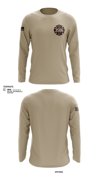 Long Sleeve Rash Guard Shirt, Local 3586 West Des Moines, Fire Department, Teamtime, Team time, sublimation, custom sports apparel, team uniforms, spirit wear, spiritwear, sports uniforms, custom shirts, team store, custom team store, fundraiser sports, apparel fundraiser