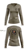 V2/5 95658861 Women's Long Sleeve V-neck Shirt - 1