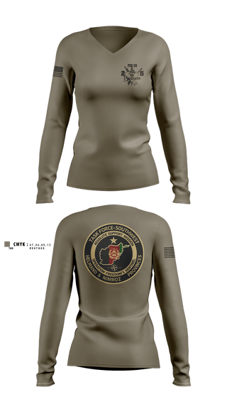 Womens Long Sleeve Vneck Shirt, V2/5, Marines, Teamtime, Team time, sublimation, custom sports apparel, team uniforms, spirit wear, spiritwear, sports uniforms, custom shirts, team store, custom team store, fundraiser sports, apparel fundraiser