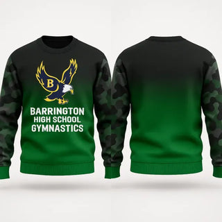 Crew Neck Sweatshirt, Barrington High School Gymnastics, Spirit Store, Teamtime, Team time, sublimation, custom sports apparel, team uniforms, spirit wear, spiritwear, sports uniforms, custom shirts, team store, custom team store, fundraiser sports, apparel fundraiser