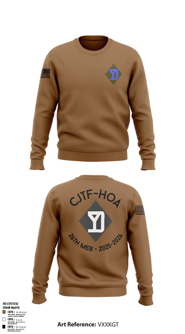 Crew Neck Sweatshirt, 26th MEB, , Teamtime, Team time, sublimation, custom sports apparel, team uniforms, spirit wear, spiritwear, sports uniforms, custom shirts, team store, custom team store, fundraiser sports, apparel fundraiser