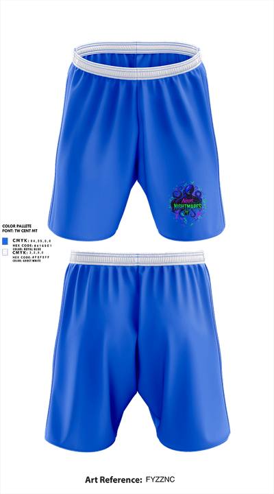 Neon Nightmares 62459735 Athletic Shorts With Pockets - 1