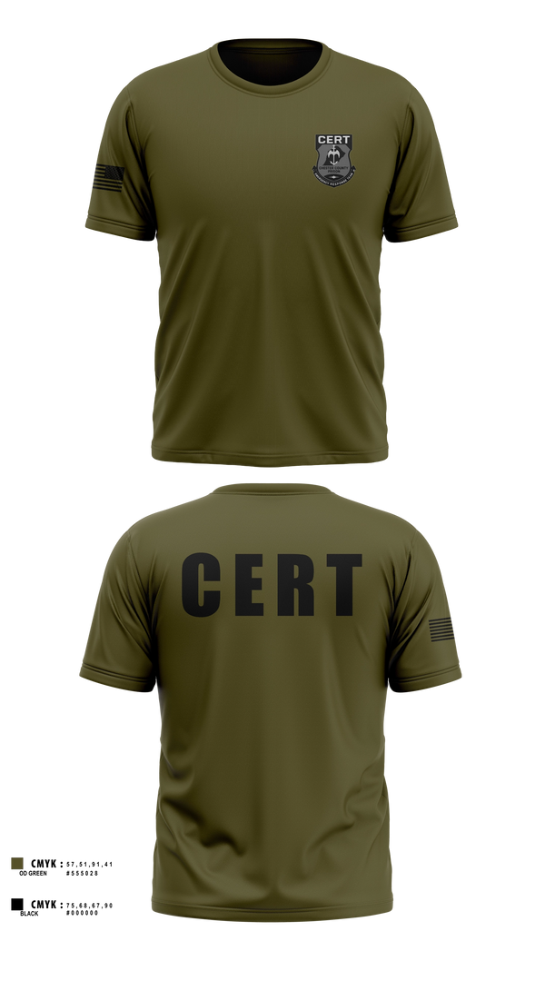 Short Sleeve Performance Shirt, Chester County Prison Emergency Response Team CERT, Police, Teamtime, Team time, sublimation, custom sports apparel, team uniforms, spirit wear, spiritwear, sports uniforms, custom shirts, team store, custom team store, fundraiser sports, apparel fundraiser