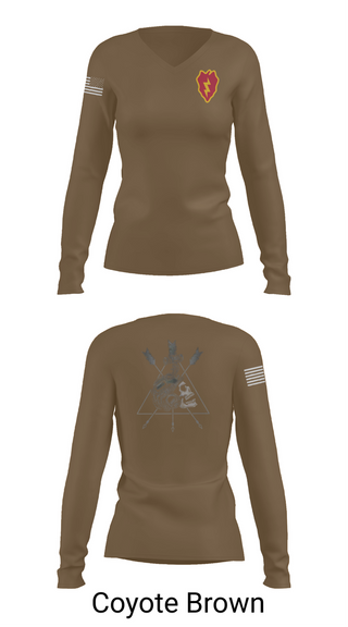 Womens Long Sleeve Vneck Shirt, 325th LSB, , Teamtime, Team time, sublimation, custom sports apparel, team uniforms, spirit wear, spiritwear, sports uniforms, custom shirts, team store, custom team store, fundraiser sports, apparel fundraiser