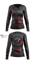 Flow State Athletics 58611211 Women's Long Sleeve V-neck Shirt - 100
