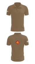 14th Marine regiment 4th Marine corps division 57481844 Short Sleeve Performance Polo - 7