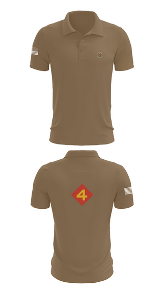 Short Sleeve Performance Polo, 14th Marine regiment 4th Marine corps division, , Teamtime, Team time, sublimation, custom sports apparel, team uniforms, spirit wear, spiritwear, sports uniforms, custom shirts, team store, custom team store, fundraiser sports, apparel fundraiser