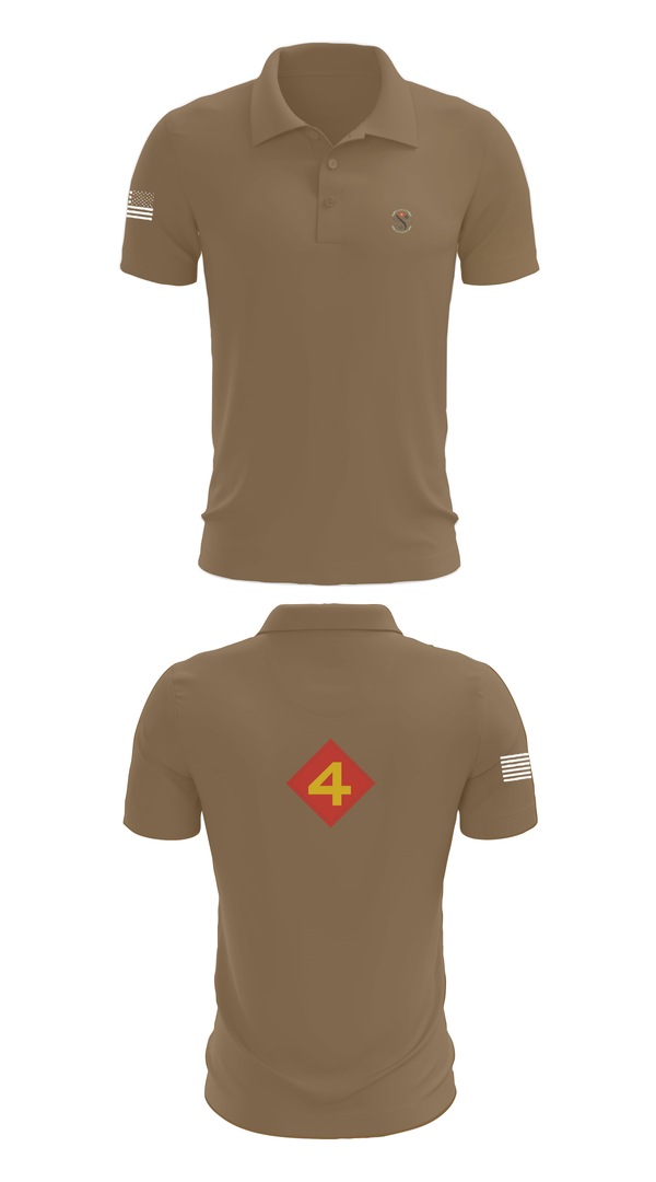 Short Sleeve Performance Polo, 14th Marine regiment 4th Marine corps division, , Teamtime, Team time, sublimation, custom sports apparel, team uniforms, spirit wear, spiritwear, sports uniforms, custom shirts, team store, custom team store, fundraiser sports, apparel fundraiser