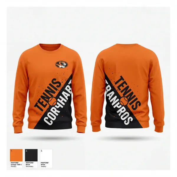 Crew Neck Sweatshirt, Richland County High School Tennis, Tennis, Teamtime, Team time, sublimation, custom sports apparel, team uniforms, spirit wear, spiritwear, sports uniforms, custom shirts, team store, custom team store, fundraiser sports, apparel fundraiser
