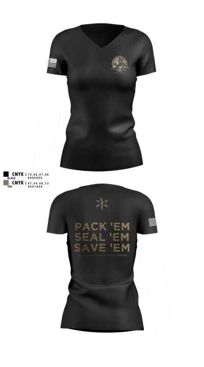 LMPD HSO TRT Women's Short Sleeve V-neck Shirt - 1