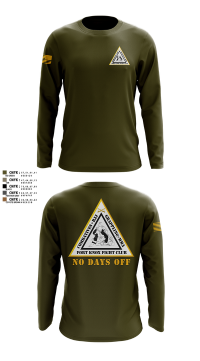Fort Knox Fight Club Long Sleeve Performance Shirt 5