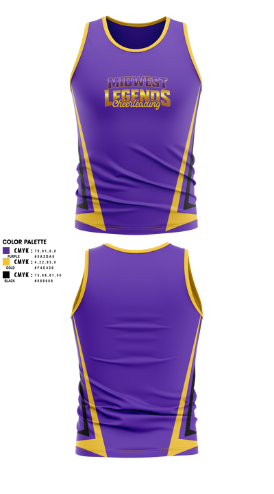 Midwest Legends Cheer 474863 Tank Top - 2