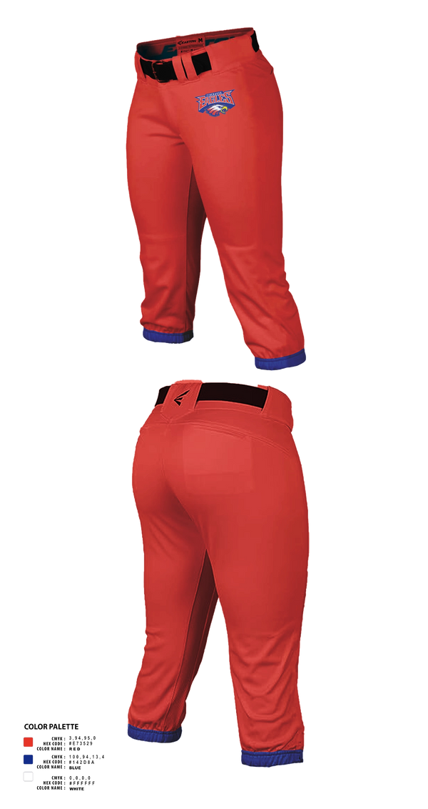Softball Pants, Firebaugh eagles, Softball, Teamtime, Team time, sublimation, custom sports apparel, team uniforms, spirit wear, spiritwear, sports uniforms, custom shirts, team store, custom team store, fundraiser sports, apparel fundraiser