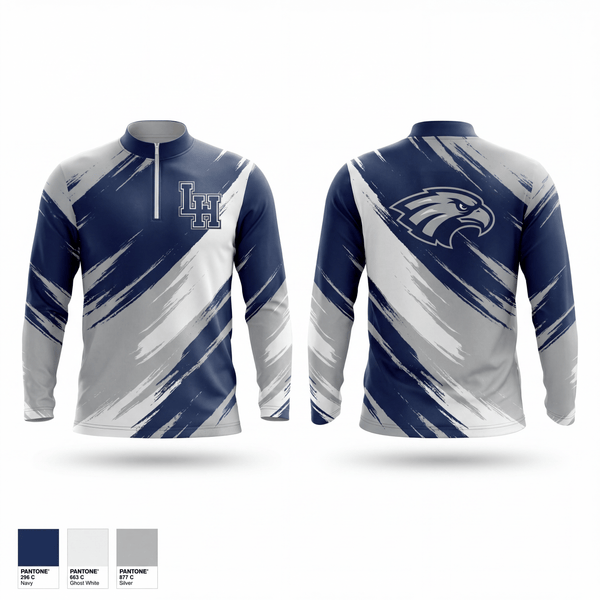 Quarter Zip Jacket, Lake Howell, Men's Lacrosse, Teamtime, Team time, sublimation, custom sports apparel, team uniforms, spirit wear, spiritwear, sports uniforms, custom shirts, team store, custom team store, fundraiser sports, apparel fundraiser