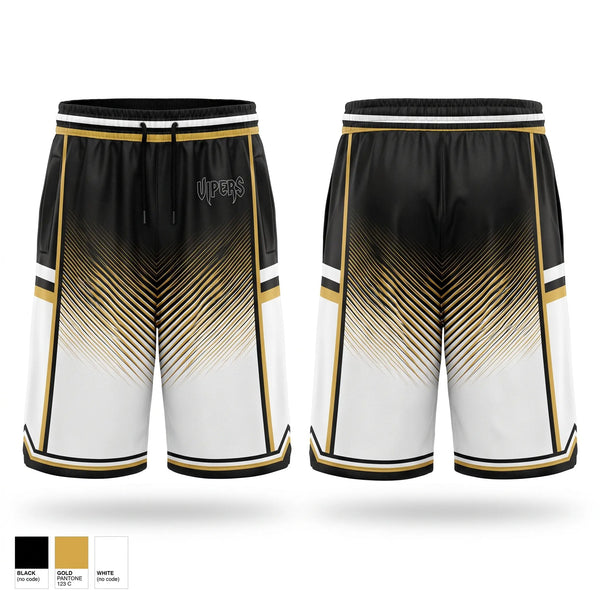 Mens Basketball Shorts, VIPERS, Men's Basketball, Teamtime, Team time, sublimation, custom sports apparel, team uniforms, spirit wear, spiritwear, sports uniforms, custom shirts, team store, custom team store, fundraiser sports, apparel fundraiser