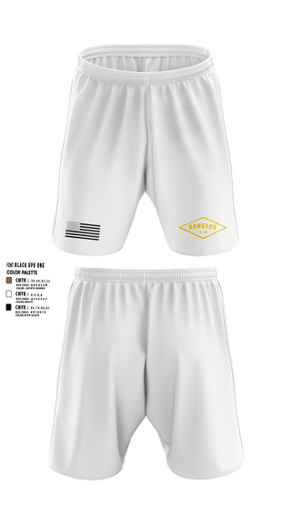 Athletic Shorts With Pockets, 2-16 rangers, Army, Teamtime, Team time, sublimation, custom sports apparel, team uniforms, spirit wear, spiritwear, sports uniforms, custom shirts, team store, custom team store, fundraiser sports, apparel fundraiser