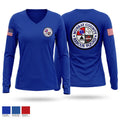 Murray County Rescue Squad Women's Long Sleeve V-neck Shirt - 1