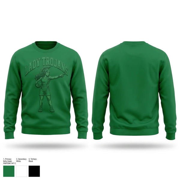 Crew Neck Sweatshirt, Lady Trojans, Women's Basketball, Teamtime, Team time, sublimation, custom sports apparel, team uniforms, spirit wear, spiritwear, sports uniforms, custom shirts, team store, custom team store, fundraiser sports, apparel fundraiser