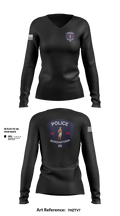 Morgantown Police Department 83325246 Women's Long Sleeve V-neck Shirt - 103