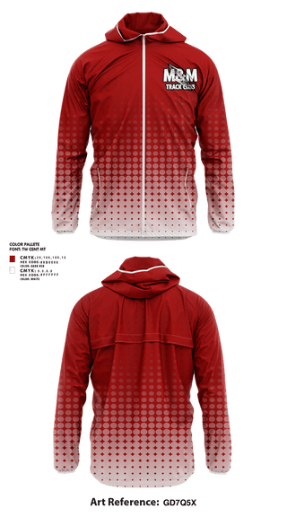 Windbreaker, M & M Track Club-Greenville, Texas, Track & Field, Teamtime, Team time, sublimation, custom sports apparel, team uniforms, spirit wear, spiritwear, sports uniforms, custom shirts, team store, custom team store, fundraiser sports, apparel fundraiser
