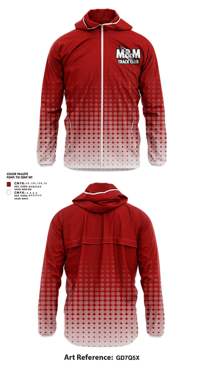 M & M Track Club-Greenville, Texas 27581032 Windbreaker - 1