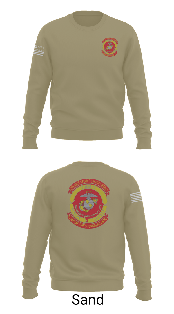 Crew Neck Sweatshirt, Det ‘A’ 2nd FSSG, , Teamtime, Team time, sublimation, custom sports apparel, team uniforms, spirit wear, spiritwear, sports uniforms, custom shirts, team store, custom team store, fundraiser sports, apparel fundraiser