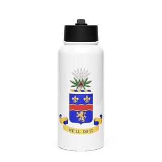 148th IN RGT 38204937 Stainless Steel Water Bottle with a Straw Lid