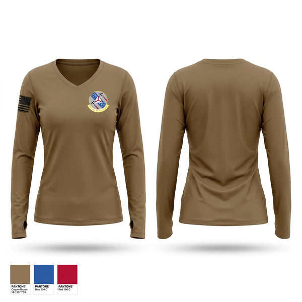 Womens Long Sleeve Vneck Shirt, Smokey Hill Composite Squadron, Air Force, Teamtime, Team time, sublimation, custom sports apparel, team uniforms, spirit wear, spiritwear, sports uniforms, custom shirts, team store, custom team store, fundraiser sports, apparel fundraiser