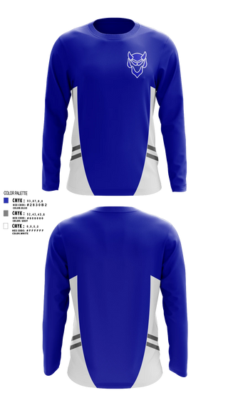Long Sleeve Performance Shirt, Blue Devils, Softball, Teamtime, Team time, sublimation, custom sports apparel, team uniforms, spirit wear, spiritwear, sports uniforms, custom shirts, team store, custom team store, fundraiser sports, apparel fundraiser