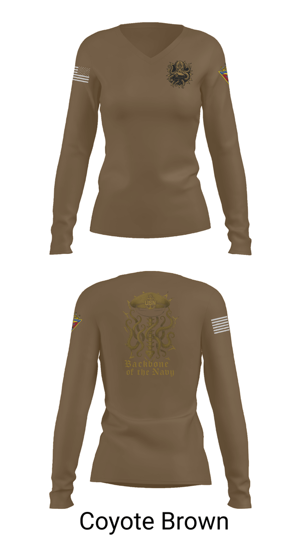Womens Long Sleeve Vneck Shirt, NAS Patuxent River, , Teamtime, Team time, sublimation, custom sports apparel, team uniforms, spirit wear, spiritwear, sports uniforms, custom shirts, team store, custom team store, fundraiser sports, apparel fundraiser