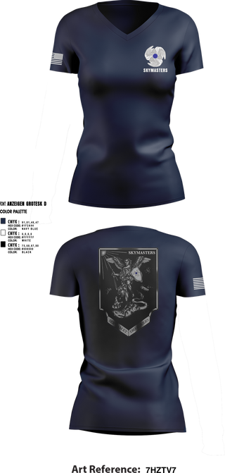 Womens Short Sleeve Vneck Shirt, 1-222 Aviaition Regiment, Army, Teamtime, Team time, sublimation, custom sports apparel, team uniforms, spirit wear, spiritwear, sports uniforms, custom shirts, team store, custom team store, fundraiser sports, apparel fundraiser