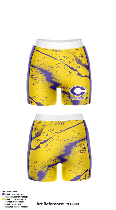 Norfolk Christian Volleyball 87950689 Track Shorts - 2