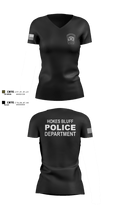 HOKES BLUFF POLICE DEPARTMENT 69321559 Women's Short Sleeve V-neck Shirt - 3
