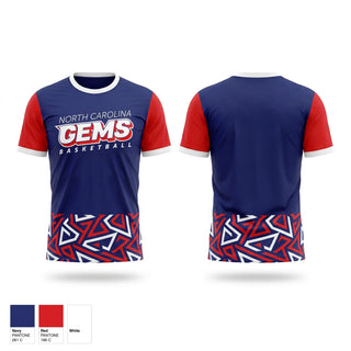 Short Sleeve Performance Shirt, NC LADY GEMS, Women's Basketball, Teamtime, Team time, sublimation, custom sports apparel, team uniforms, spirit wear, spiritwear, sports uniforms, custom shirts, team store, custom team store, fundraiser sports, apparel fundraiser