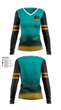 southeast Jaguars 26594681 Women's Long Sleeve V-neck Shirt - 1