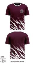 Menomonie mustangs  Old School Cotton Feel Shirt - 3