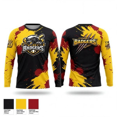 Honey Badgers 58875317 Long Sleeve Performance Shirt 110