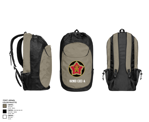 Gear Bag, 62ND CEC-A, Army, Teamtime, Team time, sublimation, custom sports apparel, team uniforms, spirit wear, spiritwear, sports uniforms, custom shirts, team store, custom team store, fundraiser sports, apparel fundraiser