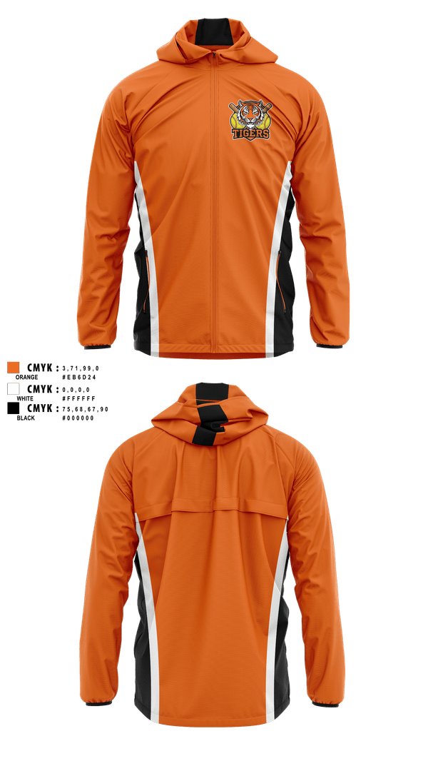 Windbreaker, Cambridge Tigers, Softball, Teamtime, Team time, sublimation, custom sports apparel, team uniforms, spirit wear, spiritwear, sports uniforms, custom shirts, team store, custom team store, fundraiser sports, apparel fundraiser
