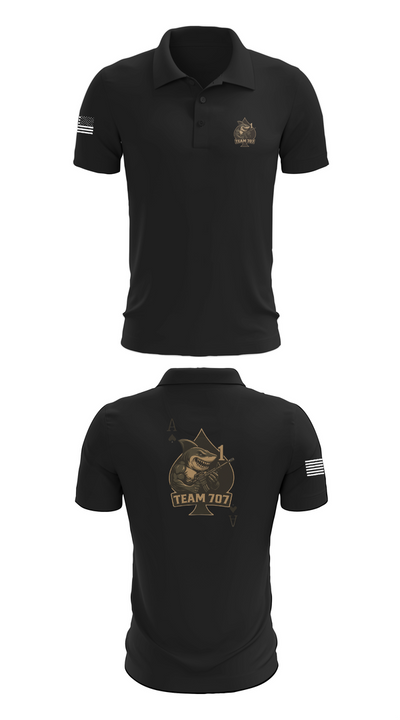 MESG1 TEAM 707 61403527 Short Sleeve Performance Polo - 26