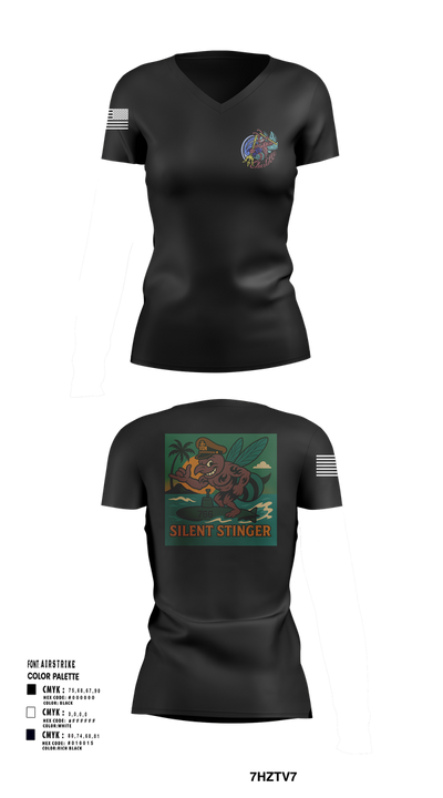 USS CHARLOTTE SSN 766 29981241 Women's Short Sleeve V-neck Shirt - 103