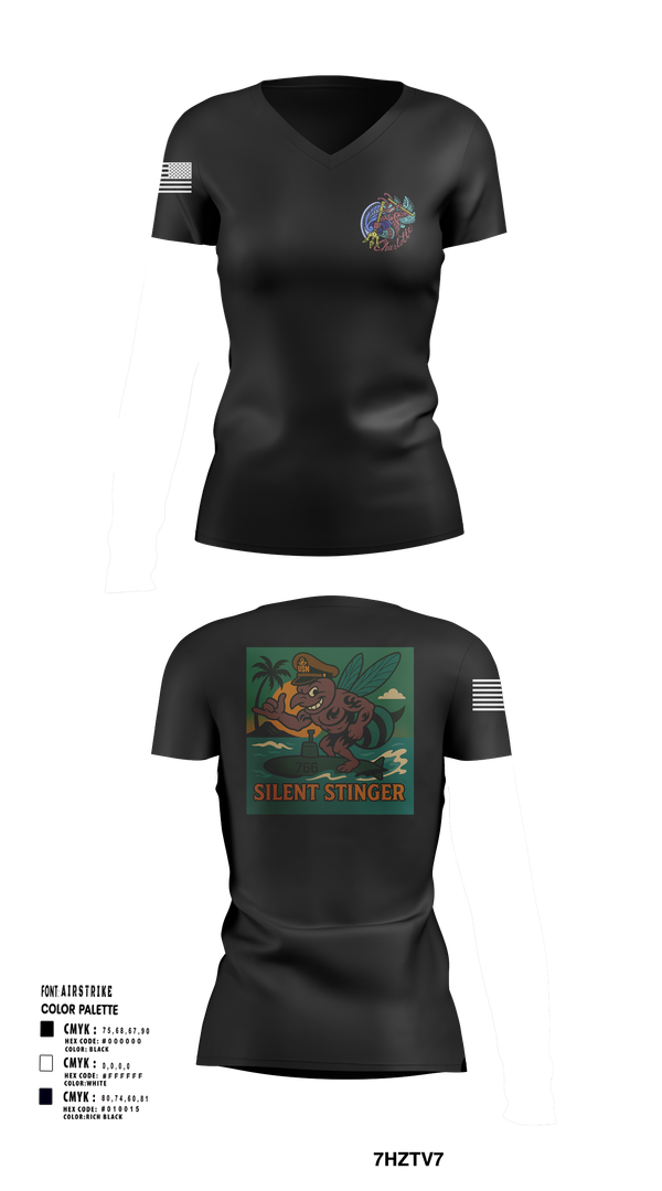 Womens Short Sleeve Vneck Shirt, USS CHARLOTTE SSN 766, Navy, Teamtime, Team time, sublimation, custom sports apparel, team uniforms, spirit wear, spiritwear, sports uniforms, custom shirts, team store, custom team store, fundraiser sports, apparel fundraiser