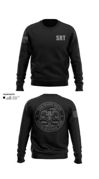 Crew Neck Sweatshirt, SRT, Police, Teamtime, Team time, sublimation, custom sports apparel, team uniforms, spirit wear, spiritwear, sports uniforms, custom shirts, team store, custom team store, fundraiser sports, apparel fundraiser