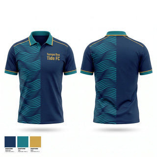 Short Sleeve Performance Polo, Tampa Bay Tide FC, Men's Soccer, Teamtime, Team time, sublimation, custom sports apparel, team uniforms, spirit wear, spiritwear, sports uniforms, custom shirts, team store, custom team store, fundraiser sports, apparel fundraiser