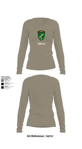 Womens Long Sleeve Vneck Shirt, 321st CA, , Teamtime, Team time, sublimation, custom sports apparel, team uniforms, spirit wear, spiritwear, sports uniforms, custom shirts, team store, custom team store, fundraiser sports, apparel fundraiser