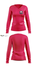 Republic Sandlot Sisters Women's Long Sleeve V-neck Shirt - 5