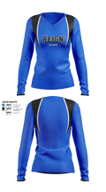 Reign volleyball Orlando Women's Long Sleeve V-neck Shirt - 1