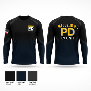 Long Sleeve Performance Shirt, Vallejo PD K9 Unit, , Teamtime, Team time, sublimation, custom sports apparel, team uniforms, spirit wear, spiritwear, sports uniforms, custom shirts, team store, custom team store, fundraiser sports, apparel fundraiser