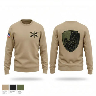 Crew Neck Sweatshirt, 11th Cyber BN, Army, Teamtime, Team time, sublimation, custom sports apparel, team uniforms, spirit wear, spiritwear, sports uniforms, custom shirts, team store, custom team store, fundraiser sports, apparel fundraiser