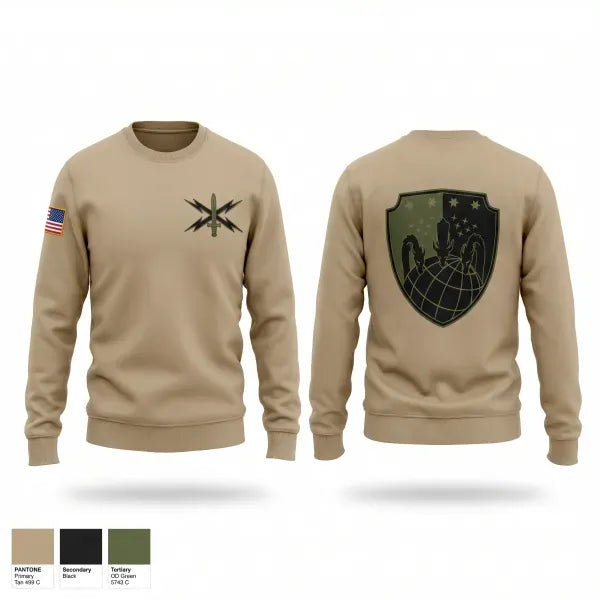 Crew Neck Sweatshirt, 11th Cyber BN, Army, Teamtime, Team time, sublimation, custom sports apparel, team uniforms, spirit wear, spiritwear, sports uniforms, custom shirts, team store, custom team store, fundraiser sports, apparel fundraiser